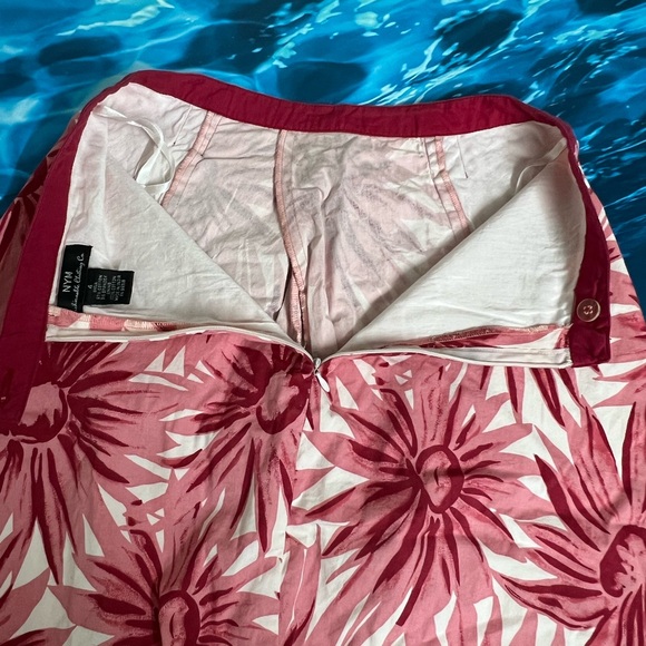 ☀️Vibrant Floral A-Line Skirt Tropical Pink Floral Skirt Summer Poolside - Picture 10 of 11